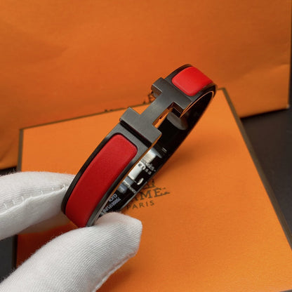 [⭐Sparkve]CLIC HM SO BLACK RED BRACELET