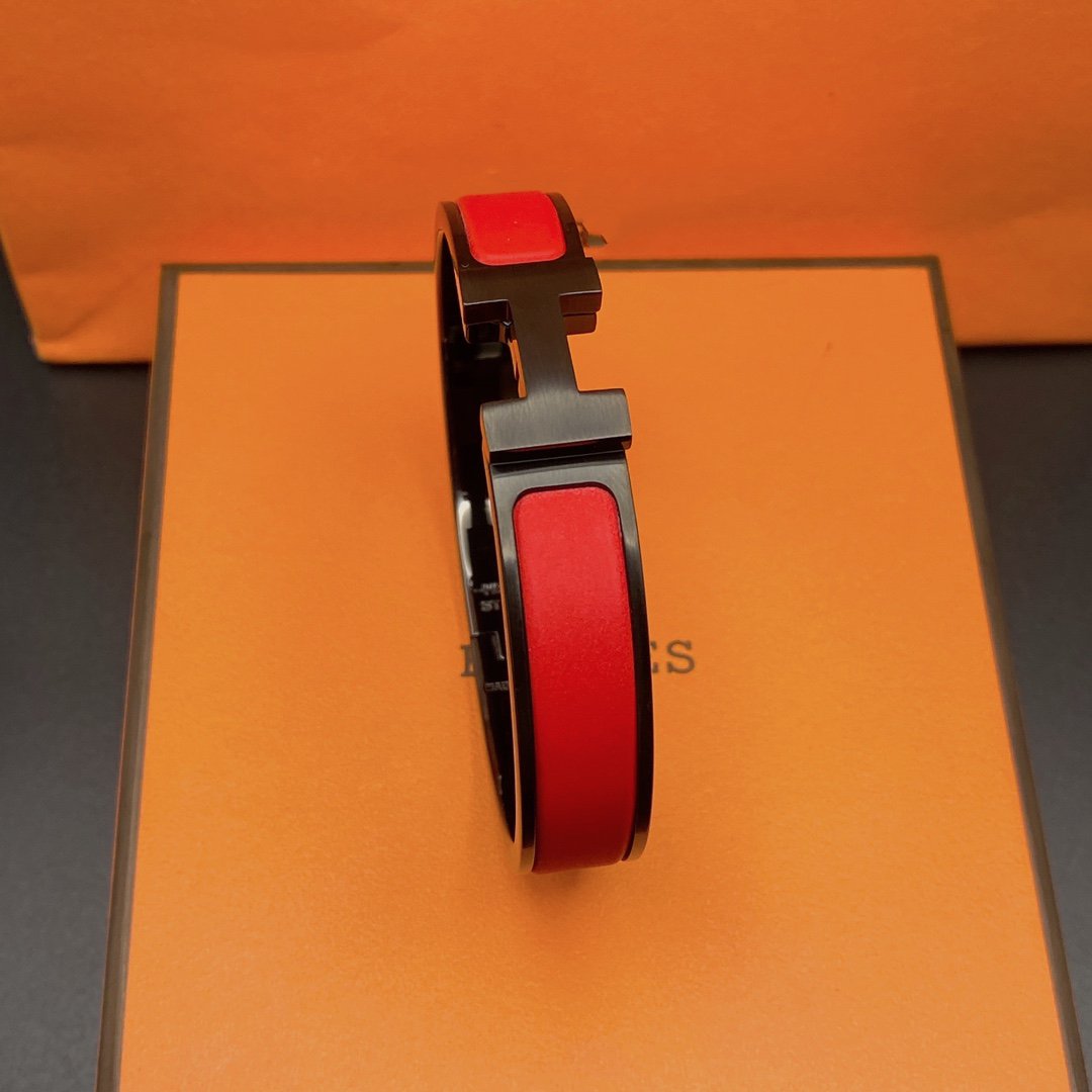 [⭐Sparkve]CLIC HM SO BLACK RED BRACELET