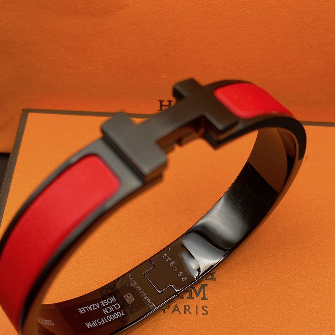 [⭐Sparkve]CLIC HM SO BLACK RED BRACELET