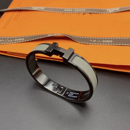 [⭐Sparkve]CLIC HM SO BLACK GREY BRACELET