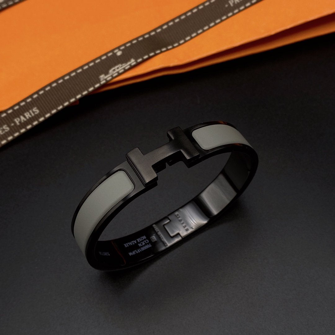 [⭐Sparkve]CLIC HM SO BLACK GREY BRACELET