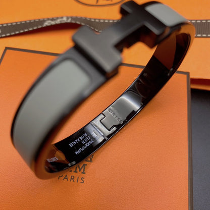 [⭐Sparkve]CLIC HM SO BLACK GREY BRACELET