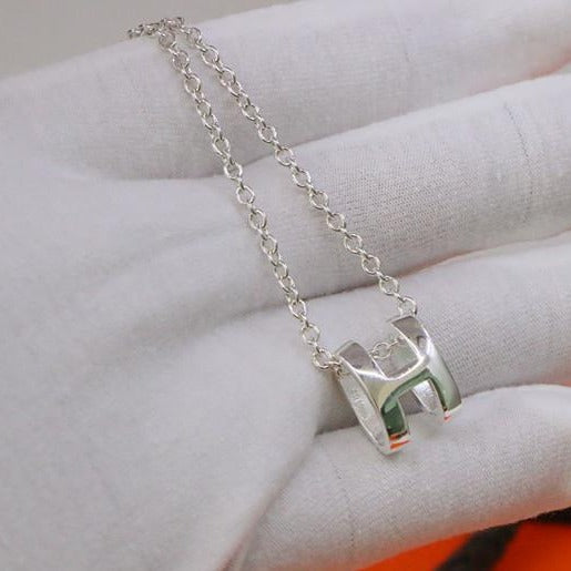[⭐Sparkve]HM NECKLACE H LETTER OVAL SERIES