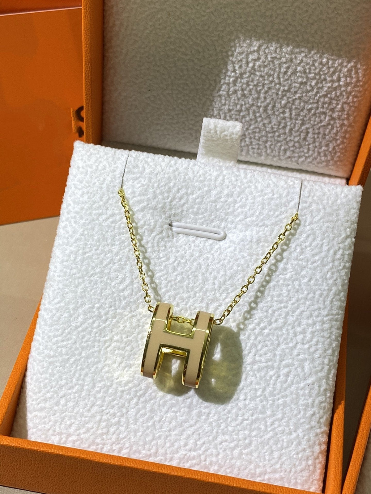 [⭐Sparkve]HM CLIC YELLOW ENAMEL GOLD NECKLACE