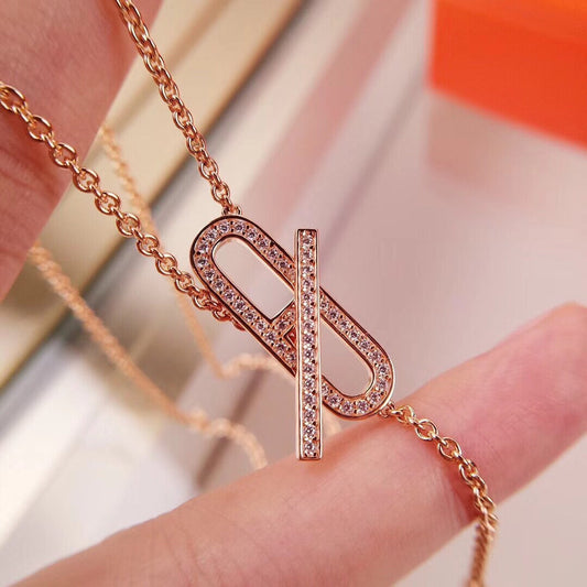 [⭐Sparkve]HM FIRE PIG NOSE NECKLACE TRENDY STREET