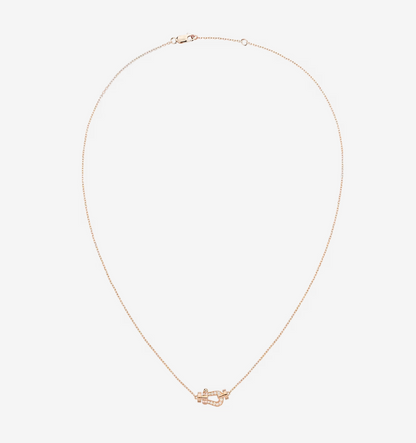 [⭐Sparkve]FORCE 10 DIAMOND PINK GOLD NECKLACE MINI MODEL
