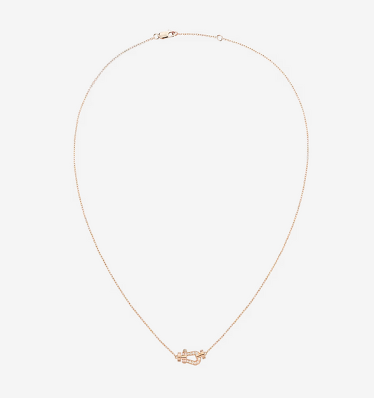 [⭐Sparkve]FORCE 10 DIAMOND PINK GOLD NECKLACE MINI MODEL