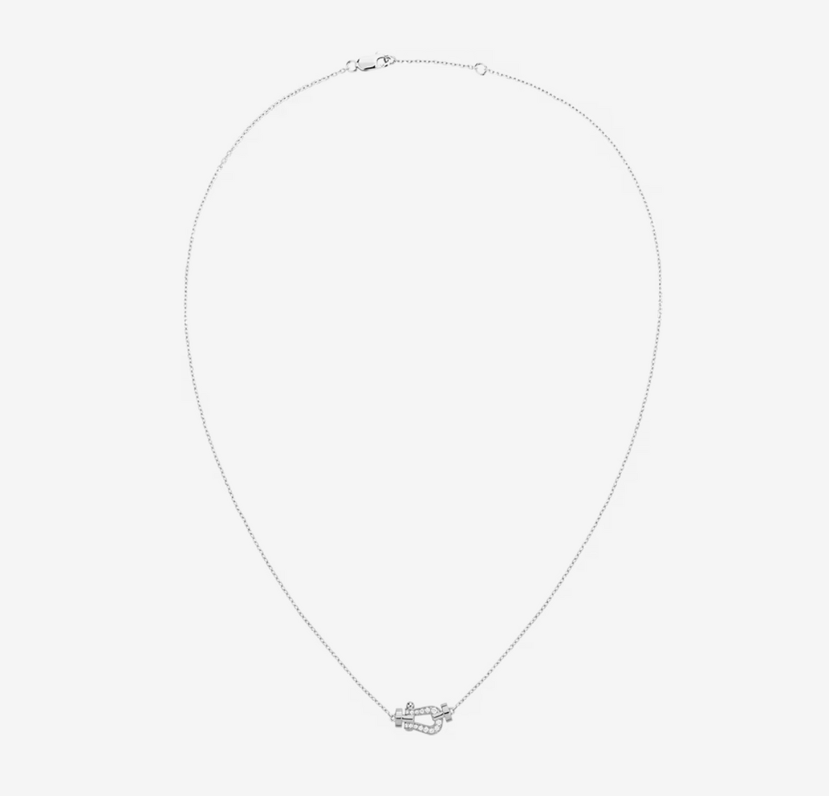 [⭐Sparkve]FORCE 10 DIAMOND SILVER NECKLACE MINI MODEL