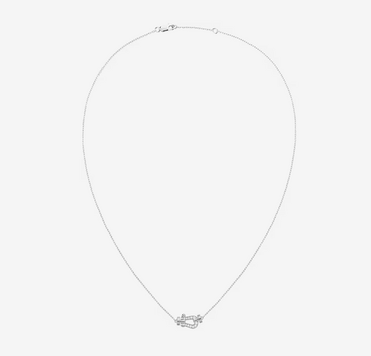 [⭐Sparkve]FORCE 10 DIAMOND SILVER NECKLACE MINI MODEL