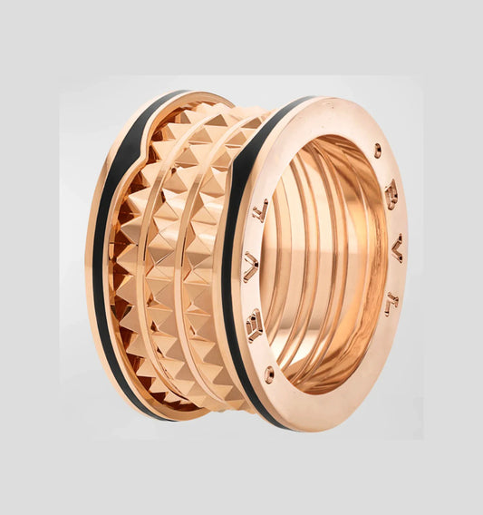 [⭐Sparkve]ZERO 1 ROCK BLACK CERAMIC PINK GOLD LARGE MODEL