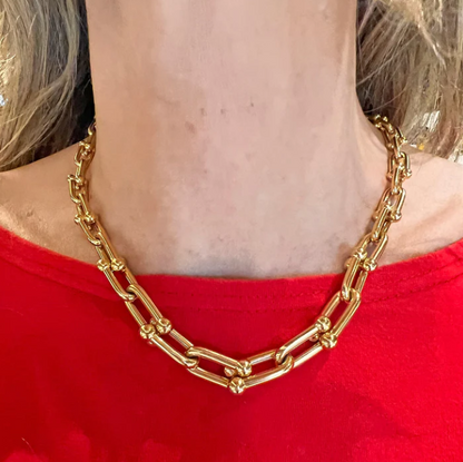 [⭐Sparkve Jewels]HARDWEAR PINK GOLD CHOKER