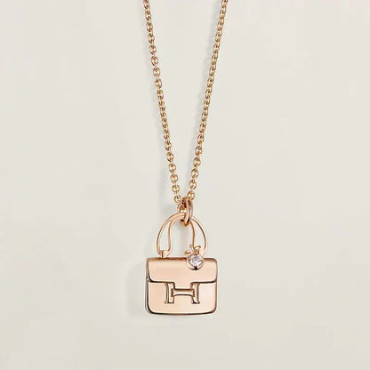 [⭐Sparkve]AMULETTE PEDANT ROSE GOLD NECKLACE