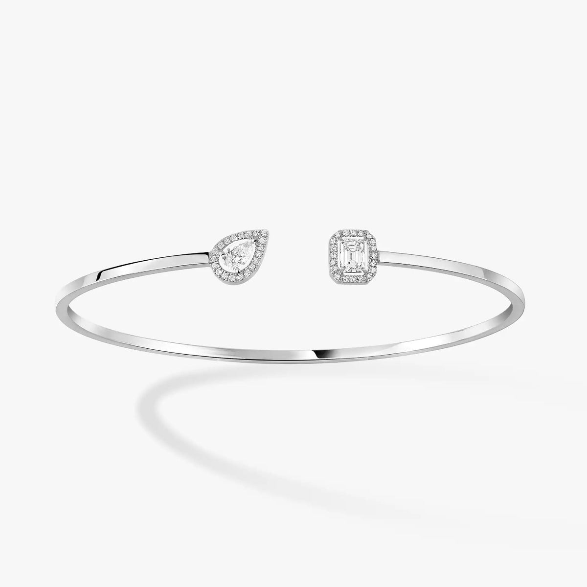 [⭐Sparkve]JONC FLEX MY TWIN TOI & MOI SILVER DIAMOND BRACELET