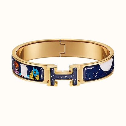 [⭐Sparkve]H STAR AND MOON BRACELET 12MM
