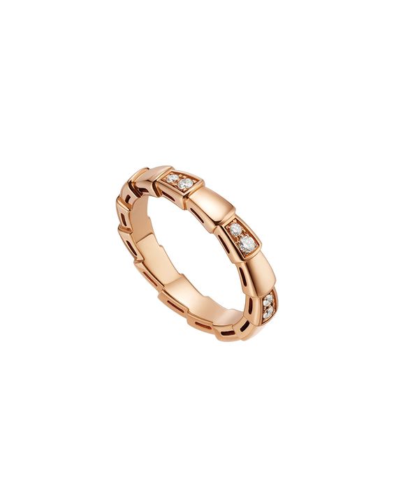 [⭐Sparkve]SERPENTI RING PINK GOLD  3MM