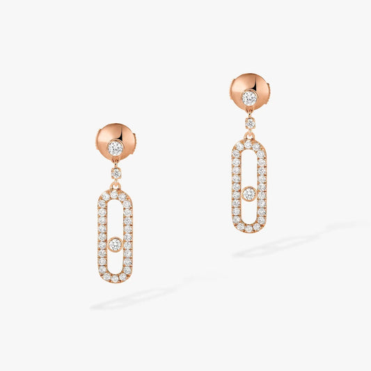[⭐Sparkve]DORMEUSES MOVE UNO DIAMOND EARRINGS