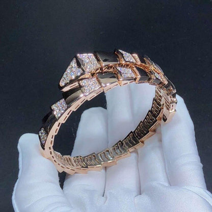 [⭐Sparkve]SERPENTI BRACELET PINK GOLD DIAMOND