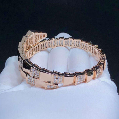 [⭐Sparkve]SERPENTI BRACELET PINK GOLD DIAMOND