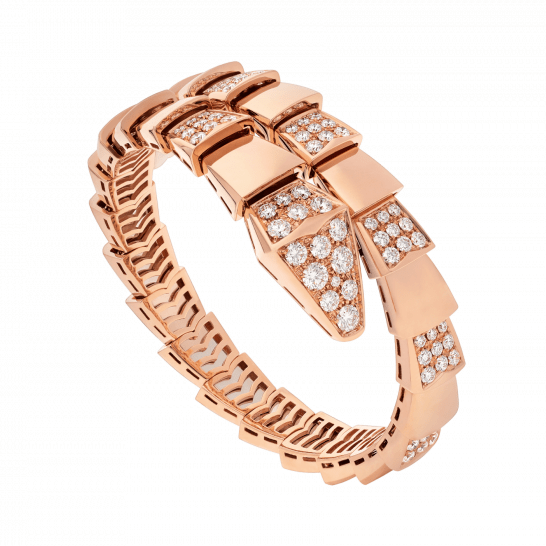 [⭐Sparkve]SERPENTI BRACELET PINK GOLD DIAMOND