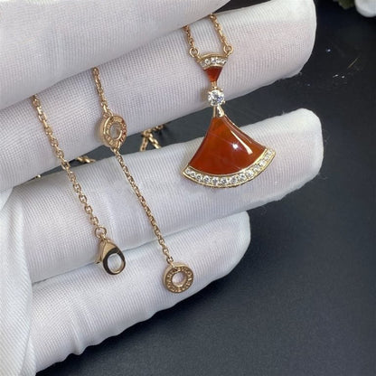 [⭐Sparkve]DREAM NECKLACE CARNELIAN DIAMOND