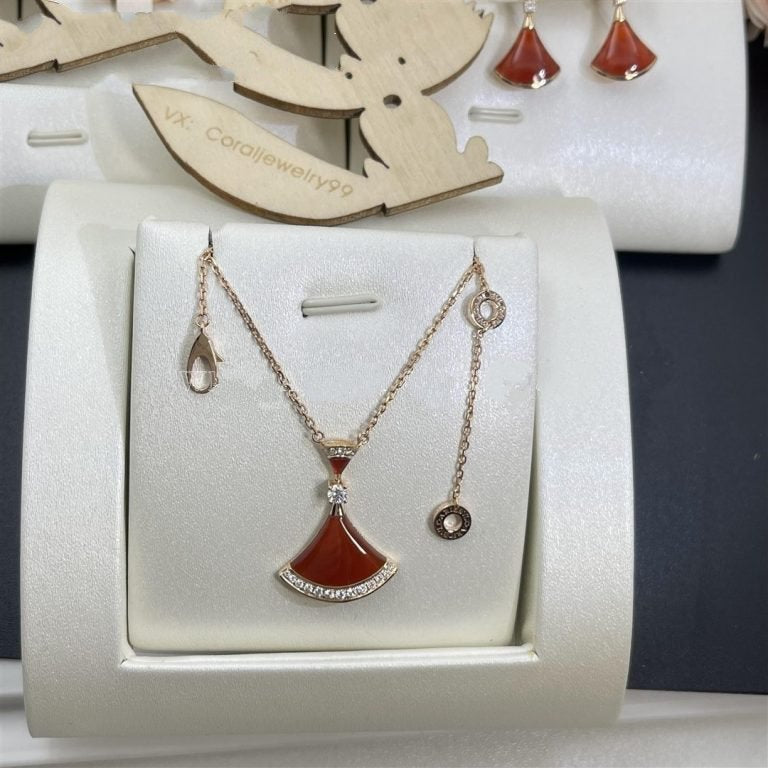 [⭐Sparkve]DREAM NECKLACE CARNELIAN DIAMOND