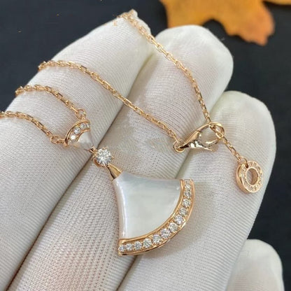 [⭐Sparkve]DREAM NECKLACE MOP PINK GOLD DIAMOND