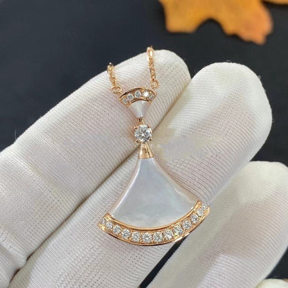 [⭐Sparkve]DREAM NECKLACE MOP PINK GOLD DIAMOND