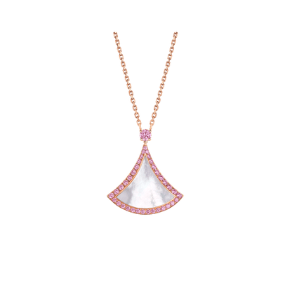 [⭐Sparkve]DREAM NECKLACE MOP DIAMOND PINK