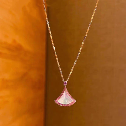 [⭐Sparkve]DREAM NECKLACE MOP DIAMOND PINK