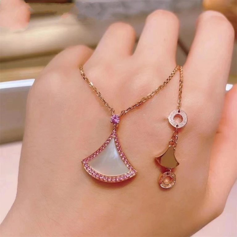 [⭐Sparkve]DREAM NECKLACE MOP DIAMOND PINK