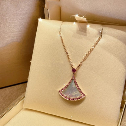[⭐Sparkve]DREAM NECKLACE MOP DIAMOND PINK