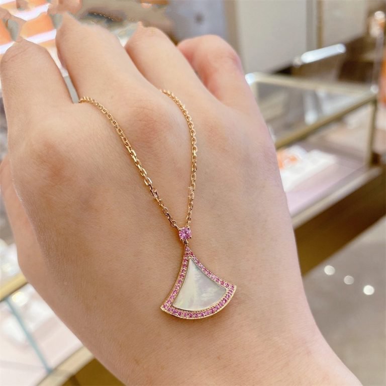 [⭐Sparkve]DREAM NECKLACE MOP DIAMOND PINK