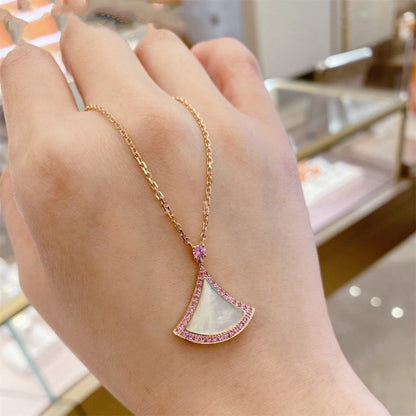 [⭐Sparkve]DREAM NECKLACE MOP DIAMOND PINK