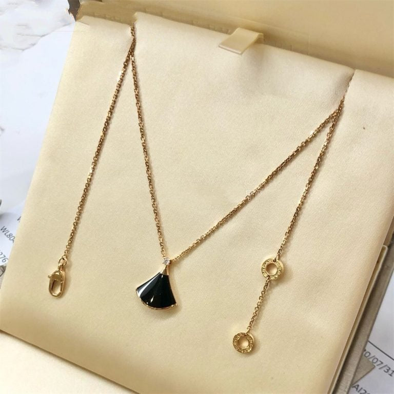 [⭐Sparkve]DREAM NECKLACE ONYX 1 DIAMOND