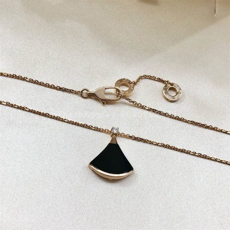 [⭐Sparkve]DREAM NECKLACE ONYX 1 DIAMOND