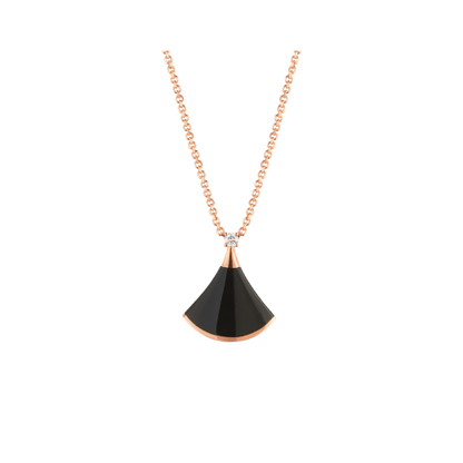 [⭐Sparkve]DREAM NECKLACE ONYX 1 DIAMOND