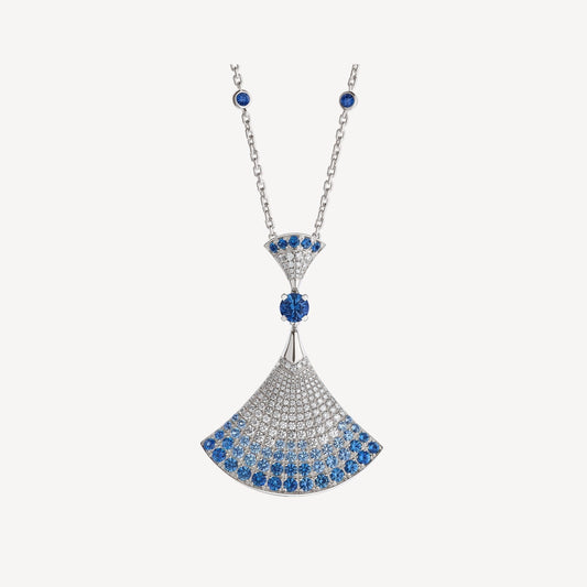 [⭐Sparkve]DREAM NECKLACE AGATE SILVER DIAMOND