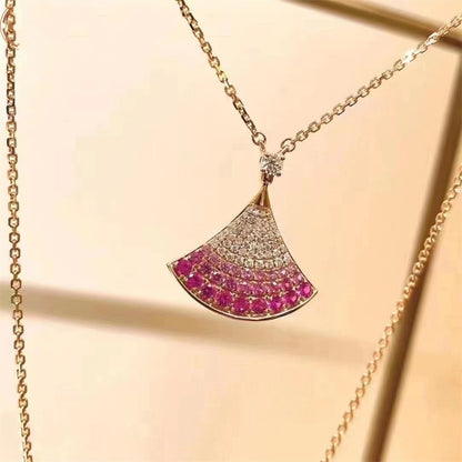 [⭐Sparkve]DREAM NECKLACE PINK GOLD PINK DIAMOND
