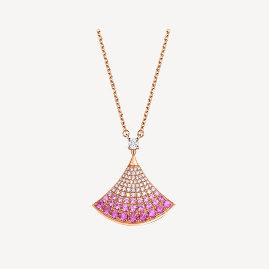 [⭐Sparkve]DREAM NECKLACE PINK GOLD PINK DIAMOND