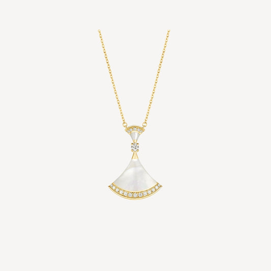 [⭐Sparkve]DREAM NECKLACE MOP GOLD DIAMOND