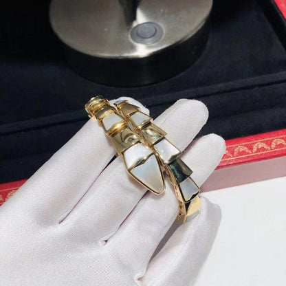 [⭐Sparkve]SERPENTI BRACELET MOP GOLD