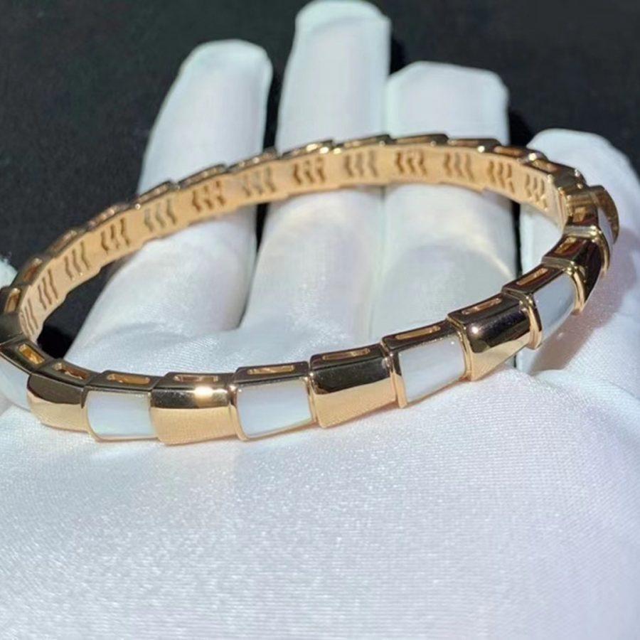 [⭐Sparkve]SERPENTI BRACELET PINK GOLD MOP