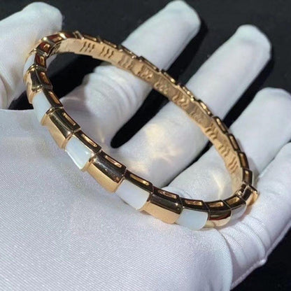 [⭐Sparkve]SERPENTI BRACELET PINK GOLD MOP