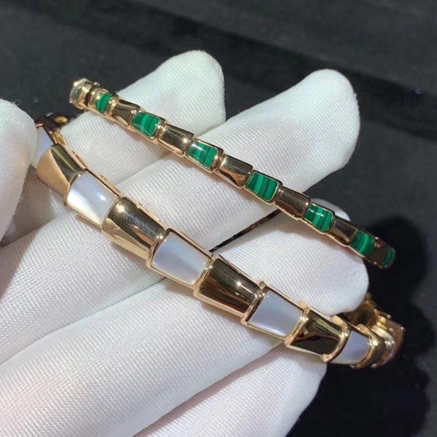 [⭐Sparkve]SERPENTI BRACELET PINK GOLD MOP