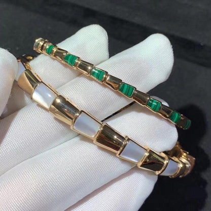 [⭐Sparkve]SERPENTI BRACELET PINK GOLD MOP