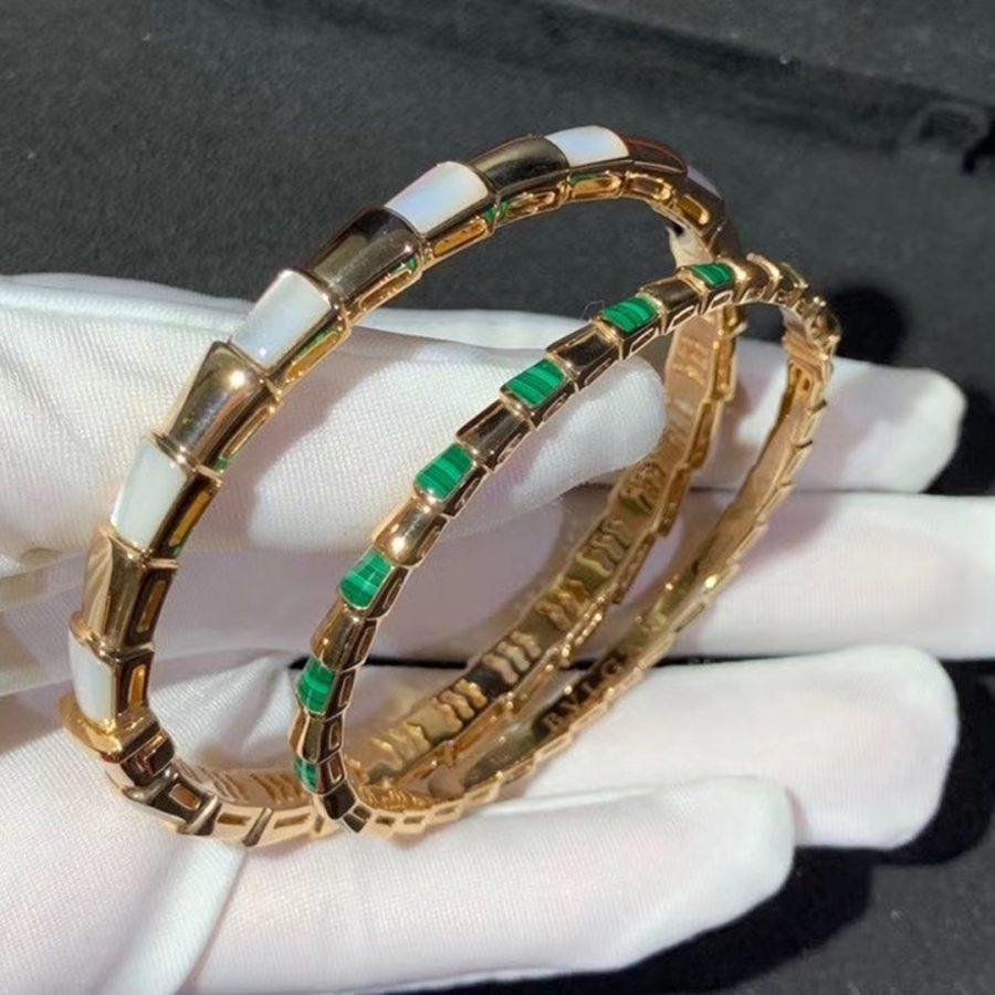 [⭐Sparkve]SERPENTI BRACELET PINK GOLD MOP