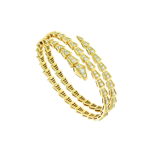 [⭐Sparkve]SERPENTI BRACELET GOLD DIAMOND DOUBLE ROW
