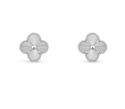 [⭐Sparkve]CLOVER MEDIUM 1 MOTIFS LASER EARRINGS
