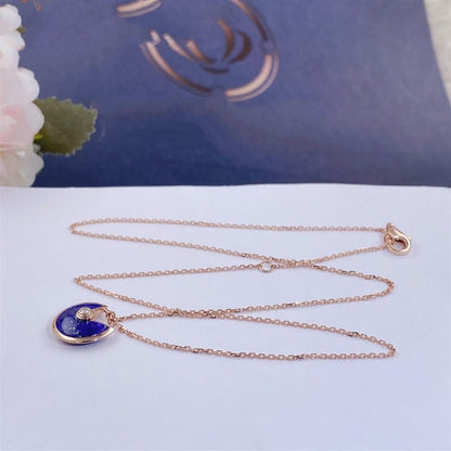 [⭐Sparkve]AMULETTE ROSE GOLD AGATE NECKLACE