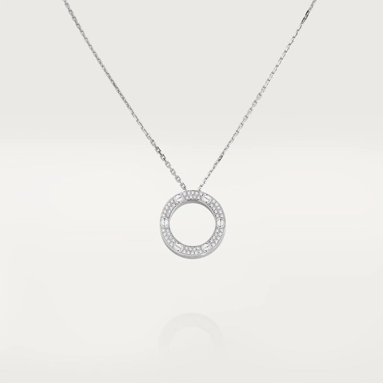 [⭐Sparkve]LOVE NECKLACE ADJUSTABLE SILVER